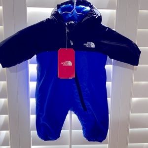 The North Face Blue & Black Size 0-3 Dry vent Infant Snowsuit